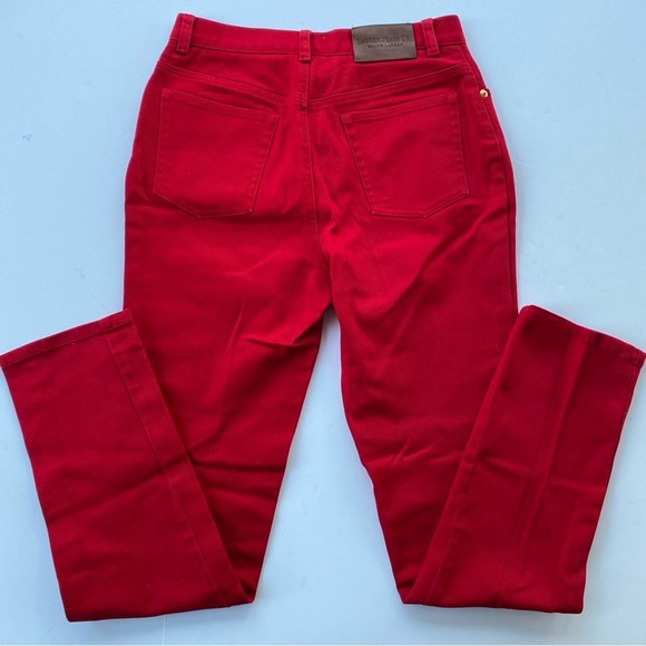 Vintage‎ Lauren Ralph Lauren Jeans Co. Women's High Rise Mom Jeans Size 4 Red - Picture 5 of 7